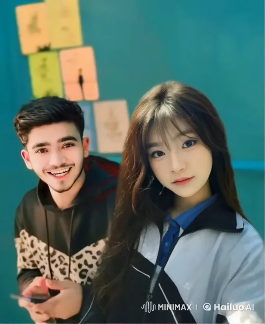 Couple Shares Intimate Moment in Art-Adorned Room – AI Generated Video | Hailuo AI
