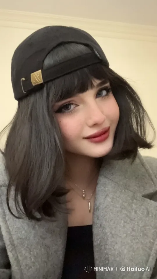 Young Woman Smoking in Neutral Indoor Setting – AI Generated Video | Hailuo AI