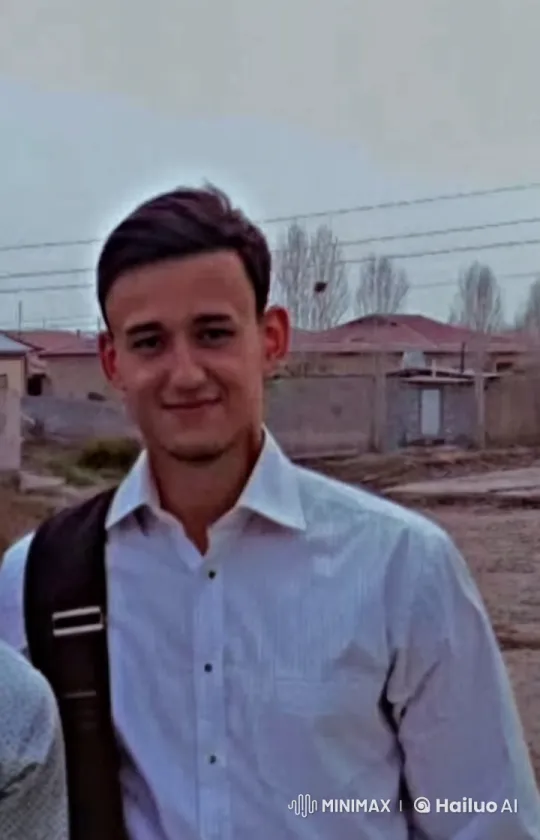 Young Man with Bag Amidst Rural Setting and Overhead Aircraft – AI Generated Video | Hailuo AI