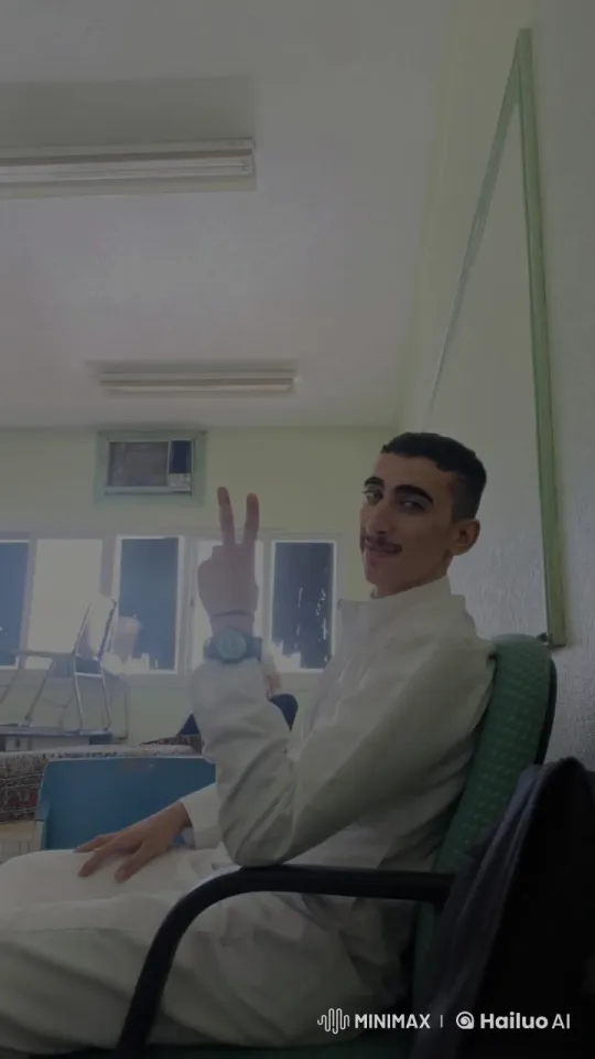 Person Smokes Peacefully in a Classroom Setting – AI Generated Video | Hailuo AI