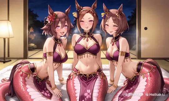 Animated Mermaid Characters in Serene Japanese Room – AI Generated Video | Hailuo AI