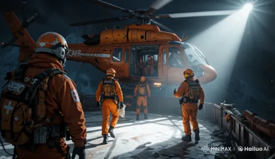 Rescue Team Prepares for Operation – AI Generated Video | Hailuo AI