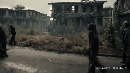 Zombie Outbreak: Aesthetic Horror in a Ruined Colony – AI Generated Video | Hailuo AI
