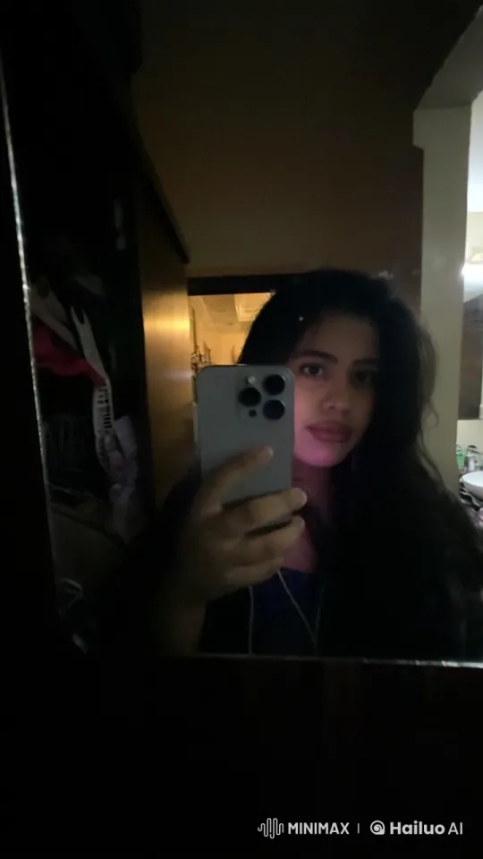 Young Woman Reflecting in Mirror with Cigarette – AI Generated Video | Hailuo AI