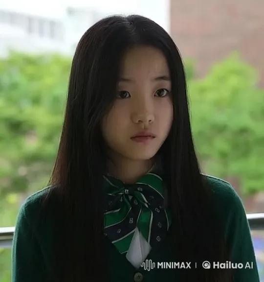 Teenage Girl in Uniform Smoking Thoughtfully – AI Generated Video | Hailuo AI