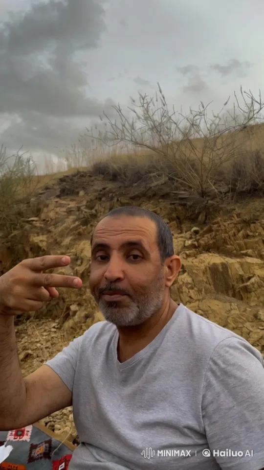 Solitary Smoking in a Rocky Landscape – AI Generated Video | Hailuo AI