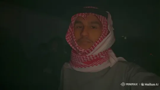 Individual Smokes in Dim Light, Exudes Calmness – AI Generated Video | Hailuo AI