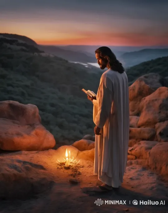 Contemplative Figure Amidst Twilight Mountainscape – AI Generated Video | Hailuo AI