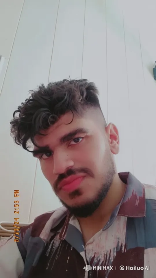 Live2D Rendered Person Smoking Calmly Indoors – AI Generated Video | Hailuo AI