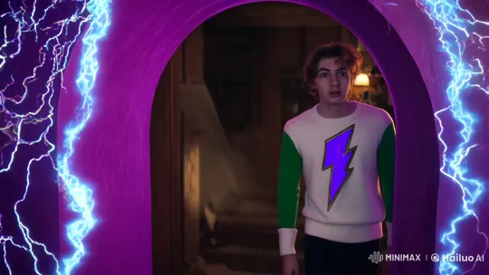Young Man Emerges from Electric Portal with Awe – AI Generated Video | Hailuo AI