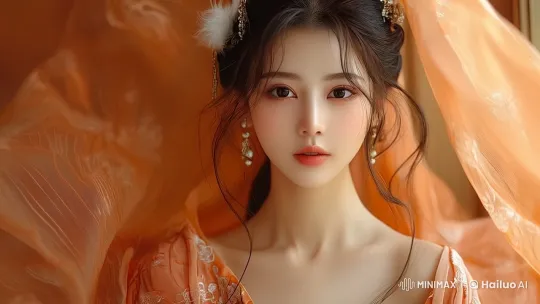 Elegant Fox-Eared Woman in Live2D Animation – AI Generated Video | Hailuo AI