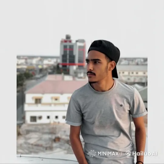 Young Man Reflects on Rooftop with Cigarette – AI Generated Video | Hailuo AI