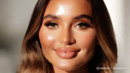 Ultra-HD Photorealistic Portrait of a Radiant Woman – AI Generated Video | Hailuo AI