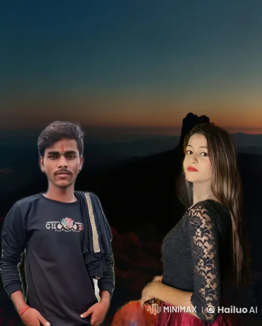 Young Couple Kiss as Twilight Transforms Sky – AI Generated Video | Hailuo AI