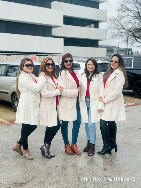 Five Women in White Coats Joyfully Jog – AI Generated Video | Hailuo AI