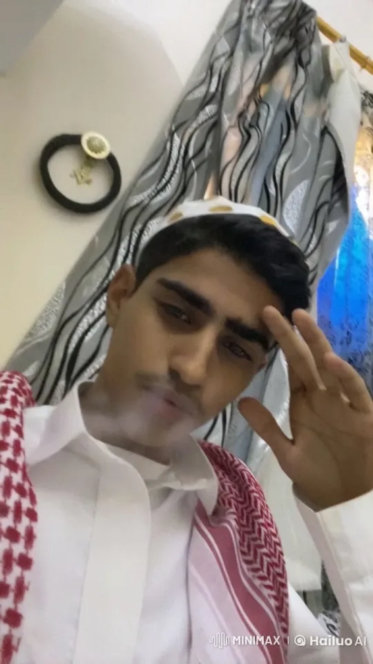 Traditional Attire and E-cigarette in Reflective Mood – AI Generated Video | Hailuo AI