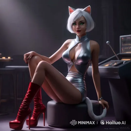 Futuristic Dancer Seduces with Style and Mischief – AI Generated Video | Hailuo AI