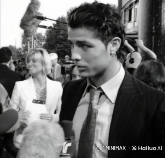 Interview Scene: Smoking Man Amidst Event Ambiance – AI Generated Video | Hailuo AI