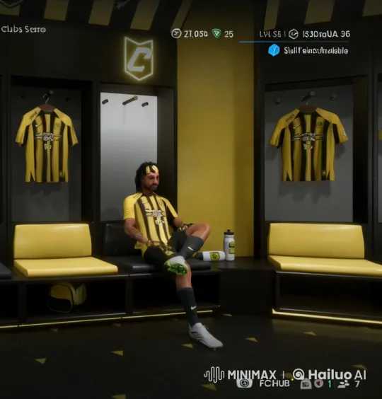 Soccer Player Relaxing, Smoking in Locker Room – AI Generated Video | Hailuo AI