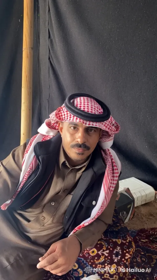 Traditional Attire and Relaxation with Cigarette Smoking – AI Generated Video | Hailuo AI