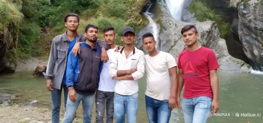 Alien Rebel Transforms Amidst Serene Waterfall – AI Generated Video | Hailuo AI