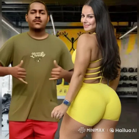 Couple Shares Intimate Kiss in Bright Gym Setting – AI Generated Video | Hailuo AI