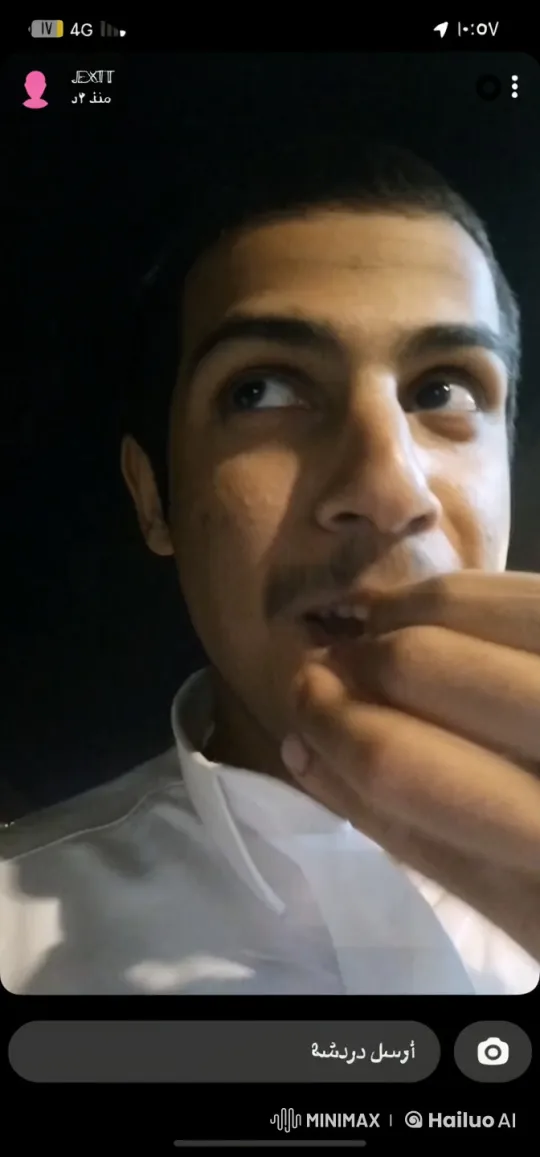 Young Man Smoking in Darkness – AI Generated Video | Hailuo AI