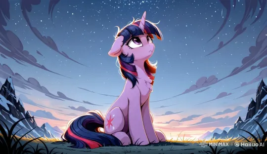 Magical Twilight Scene with a Wondering Pony – AI Generated Video | Hailuo AI