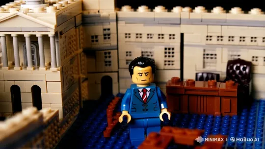 LEGO President Nixon in a Miniature White House Setting – AI Generated Video | Hailuo AI