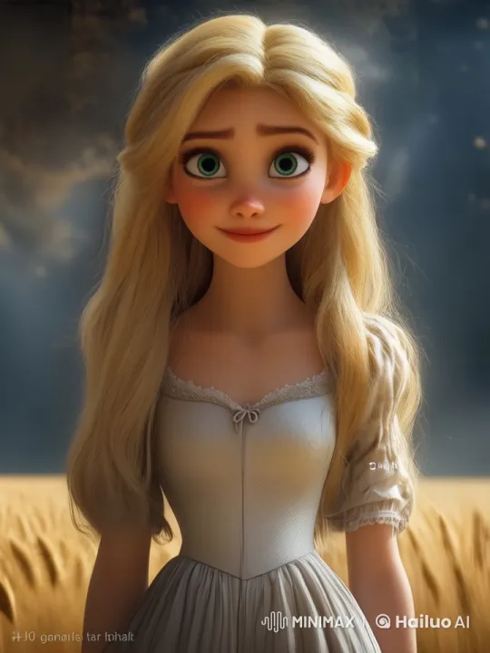 Crying Woman in Golden Wheat Field at Dusk – AI Generated Video | Hailuo AI