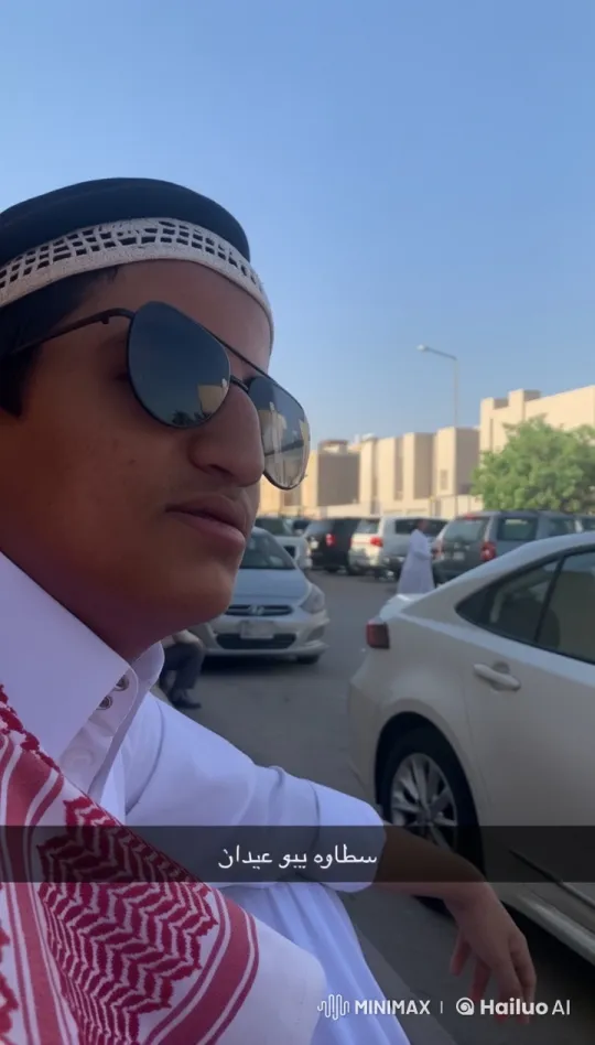 Traditional Attired Person Smoking in Cityscape – AI Generated Video | Hailuo AI