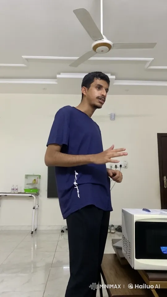 Man Smoking by Microwave in Quiet Room – AI Generated Video | Hailuo AI