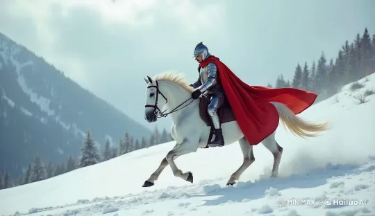 Knight on a Winter Quest – AI Generated Video | Hailuo AI