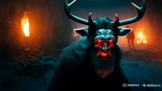 Apocalyptic Leader Commands Underground Retreat in Fiery Monologue – AI Generated Video | Hailuo AI