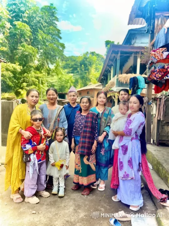 Traditional Attire, Urgency, and Excitement in Rural Setting – AI Generated Video | Hailuo AI