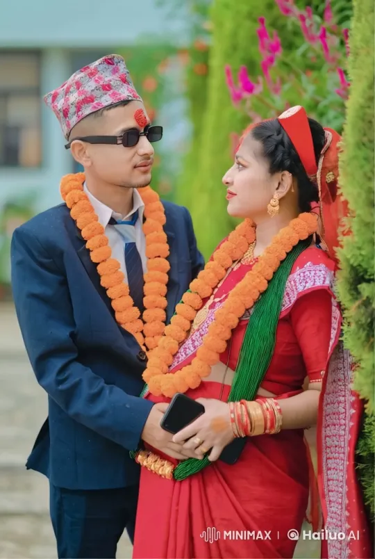 Couple in Traditional Attire Argues Amidst Serene Setting – AI Generated Video | Hailuo AI