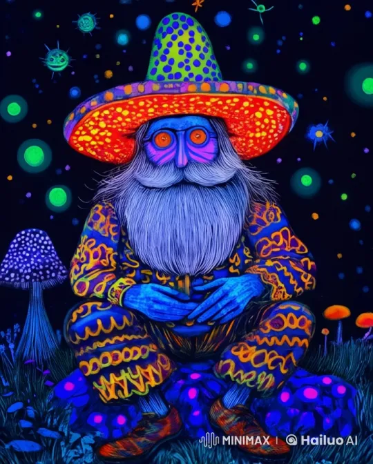 Mystical Character in Enchanted Forest with Starlit Sky – AI Generated Video | Hailuo AI