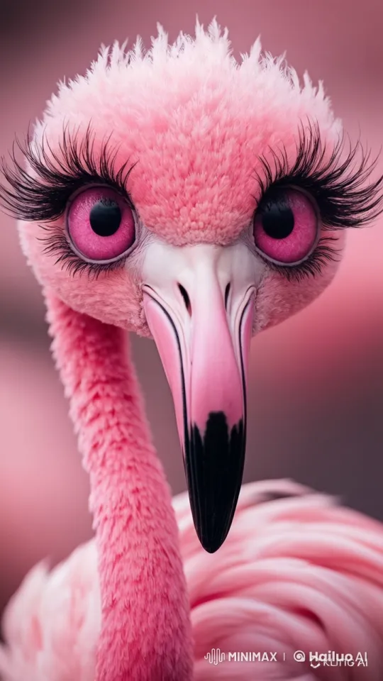 Flamingo Enjoying a Cocktail on the Seashore – AI Generated Video | Hailuo AI