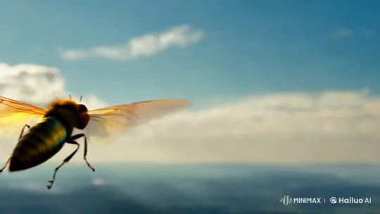 Graceful Fly Glides Through Dreamy Sky – AI Generated Video | Hailuo AI