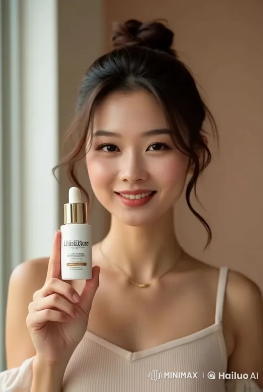 Live2D Video Featuring Model Showcasing Blinkblinx Serum – AI Generated Video | Hailuo AI
