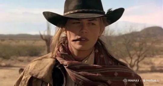Solitary Cowboy Contemplates in Desert Landscape – AI Generated Video | Hailuo AI