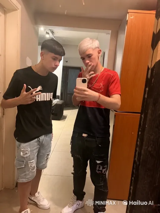Two Friends Taking a Selfie Indoors – AI Generated Video | Hailuo AI