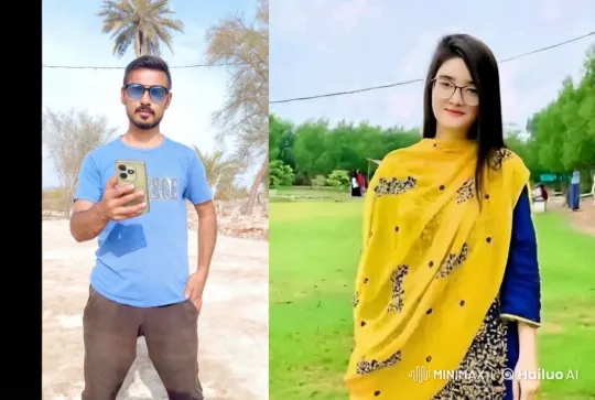 Young Couple Shares Affectionate Kiss in Nature – AI Generated Video | Hailuo AI