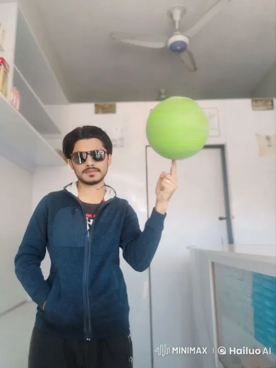 Man Spins Ball, Endures Flashy Photo Session – AI Generated Video | Hailuo AI