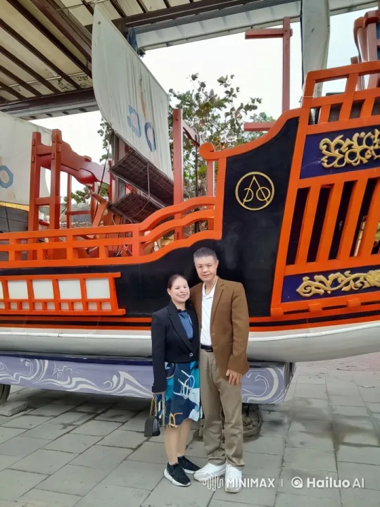 Couple Waltzes Gracefully in Front of Ship Model – AI Generated Video | Hailuo AI