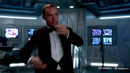 James Bond-Like Man in Sophisticated Action Scene – AI Generated Video | Hailuo AI