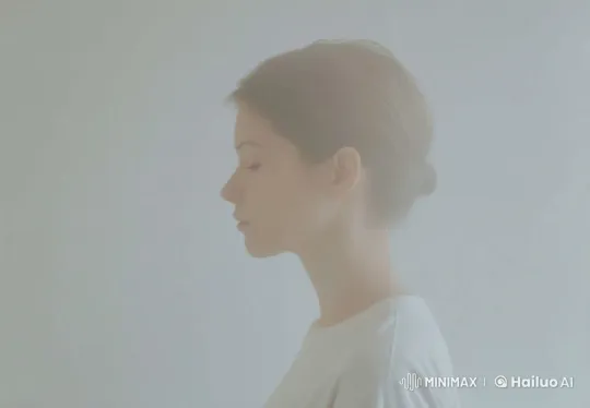 Woman Prepares for a Gentle Kiss in Serene Video – AI Generated Video | Hailuo AI