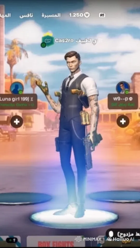 Modern Video Game Character in Stylish Lobby Setting – AI Generated Video | Hailuo AI