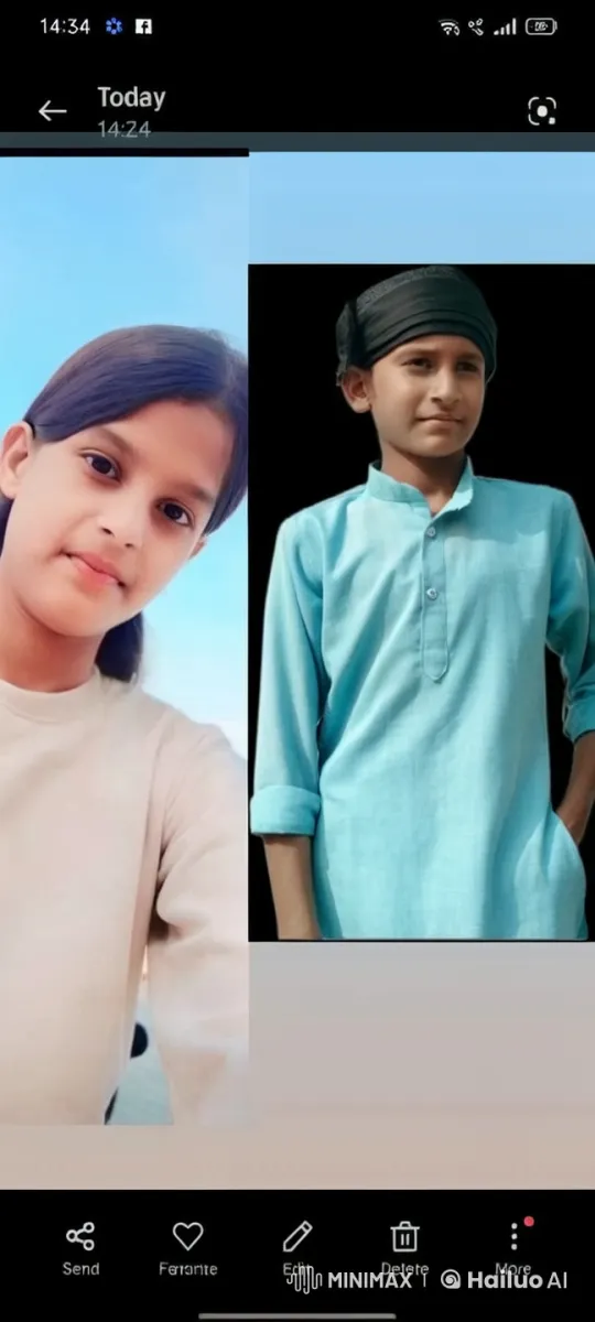 Children Sharing a Gentle Kiss – AI Generated Video | Hailuo AI