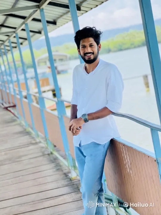 Man Discusses Thoughtfully on a Peaceful Walkway – AI Generated Video | Hailuo AI